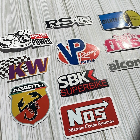 🆕🚗New Racing Mechanic Garage Toolbox Waterproof Stickers 10 Piece - LOT #1 - Picture 2 of 5